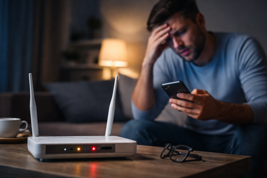 Problemas de Wi-Fi nocturnos