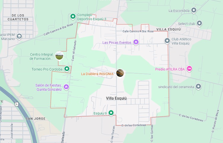 Ubicacion de Villa Esquiú