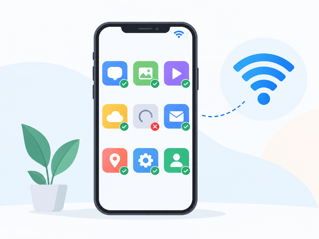 Aplicación funciona con datos móviles pero no con WiFi.