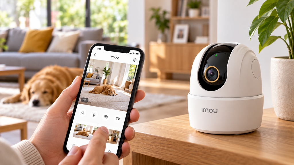 Cámara WiFi IMOU para seguridad con monitoreo desde app